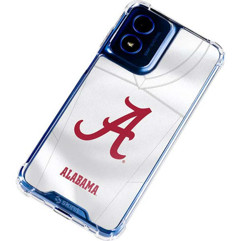 University of Alabama White Jersey Moto G 5G (2024) Clear Case