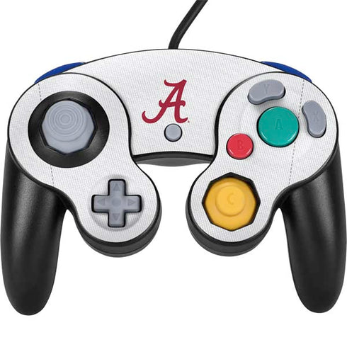 University of Alabama White Jersey Nintendo GameCube Controller Skin