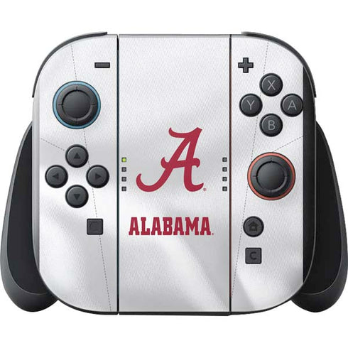 University of Alabama White Jersey Nintendo Switch 2 (2025) with Joy-Con Skin