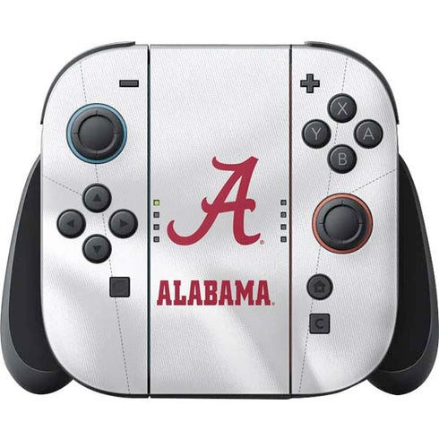 University of Alabama White Jersey Nintendo Switch 2 (2025) Joy-Con Controller Skin