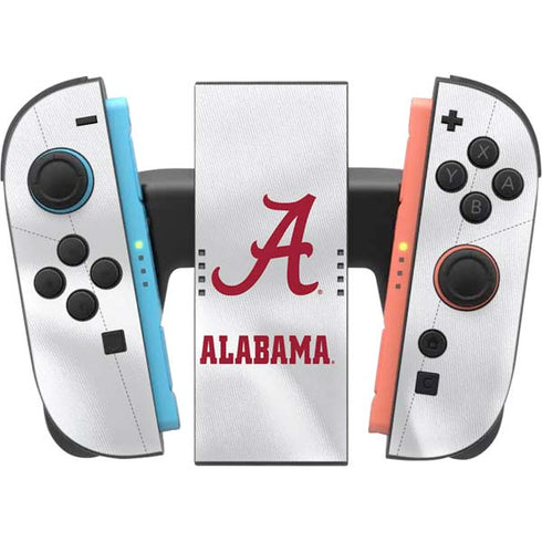 University of Alabama White Jersey Nintendo Switch 2 (2025) Joy-Con Controller Skin