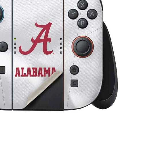 University of Alabama White Jersey Nintendo Switch 2 (2025) Joy-Con Controller Skin