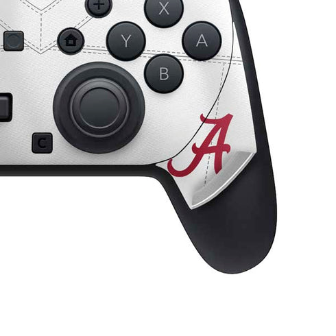 University of Alabama White Jersey Nintendo Switch 2 (2025) Pro Controller Skin