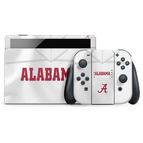 University of Alabama White Jersey Nintendo Skins