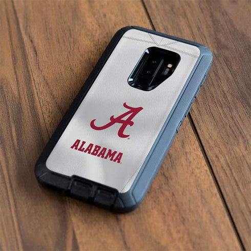 University of Alabama White Jersey Otterbox Defender Galaxy Skin