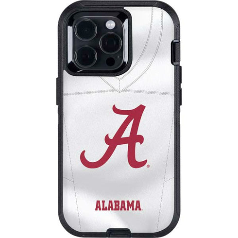 University of Alabama White Jersey Otterbox Defender iPhone Skin