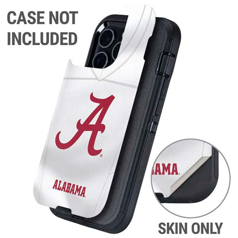University of Alabama White Jersey Otterbox Defender iPhone Skin