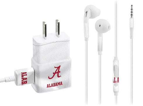 University of Alabama White Jersey Phone Charger Skin