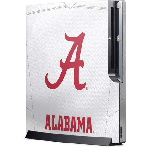 University of Alabama White Jersey Playstation 3 & PS3 Slim Skin