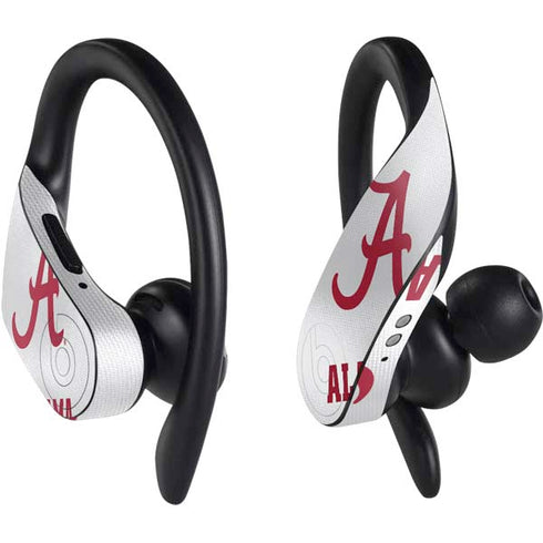 University of Alabama White Jersey PowerBeats Pro Skin