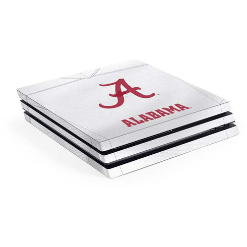 University of Alabama White Jersey PS4 Pro Console Skin