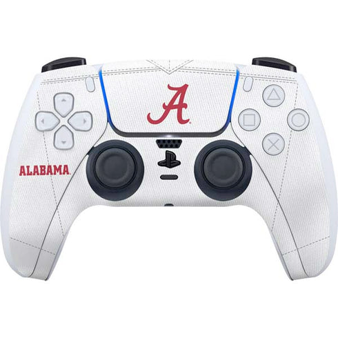 University of Alabama White Jersey PS5 Controller Skin