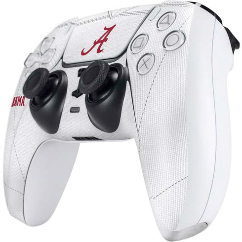 University of Alabama White Jersey PS5 Controller Skin