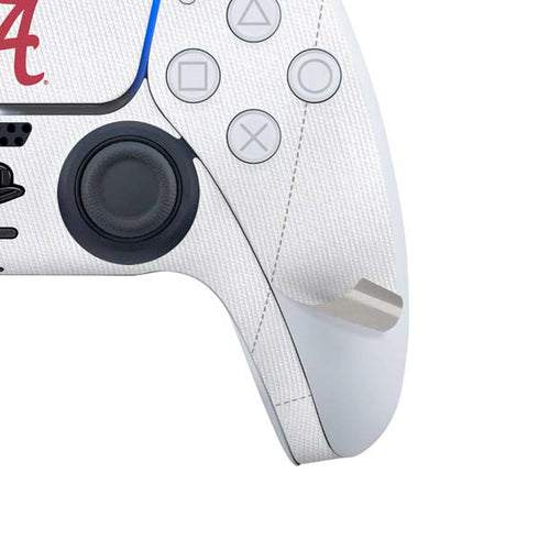 University of Alabama White Jersey PS5 Controller Skin