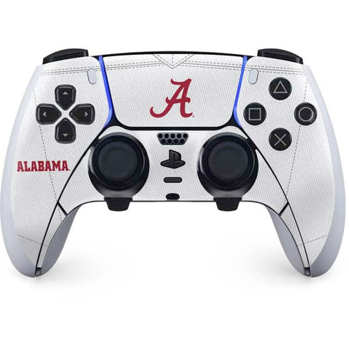 University of Alabama White Jersey PS5 DualSense Edge Pro Controller Skin