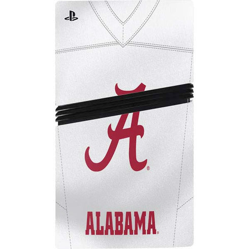 University of Alabama White Jersey PS5 Pro Console Skin
