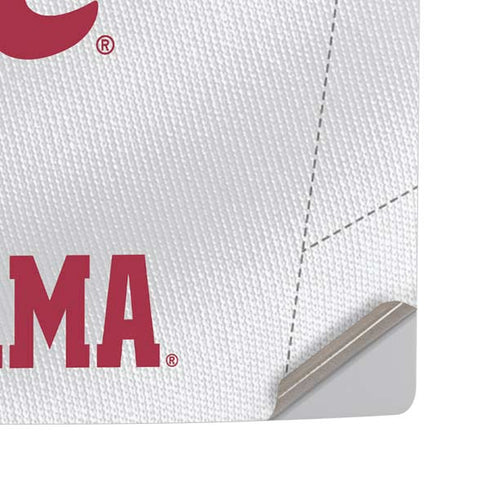 University of Alabama White Jersey PS5 Pro Disk Console Skin