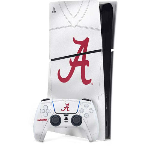 University of Alabama White Jersey PS5 Slim Digital Edition Bundle Skin