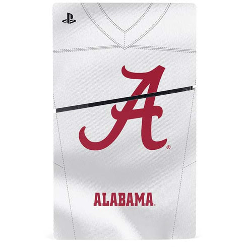 University of Alabama White Jersey PS5 Slim Digital Edition Console Skin
