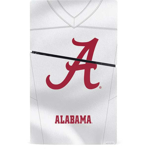 University of Alabama White Jersey PS5 Slim Digital Edition Console Skin