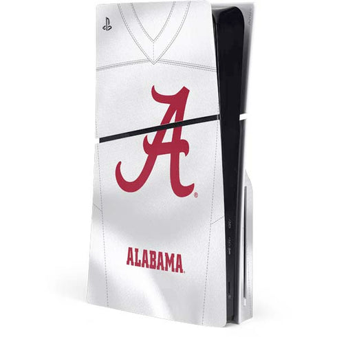 University of Alabama White Jersey PS5 Slim Disk Console Skin