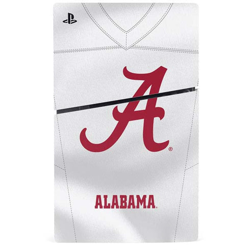 University of Alabama White Jersey PS5 Slim Disk Console Skin