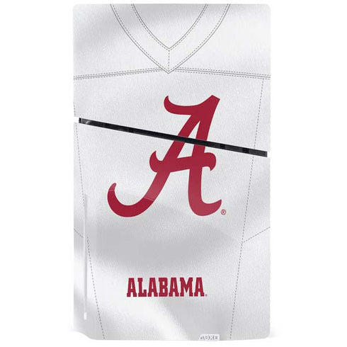 University of Alabama White Jersey PS5 Slim Disk Console Skin