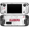 University of Alabama White Jersey Steam Deck Handheld Gaming Computer Skin