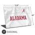 University of Alabama White Jersey Universal Laptop 17in (13.8 x 10in) Skin