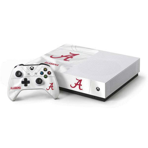 University of Alabama White Jersey Xbox One S All-Digital Edition Bundle Skin