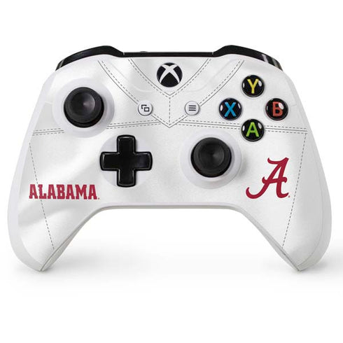 University of Alabama White Jersey Xbox One S Controller Skin