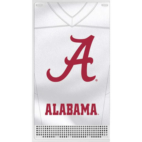 University of Alabama White Jersey Xbox Series S Console Skin
