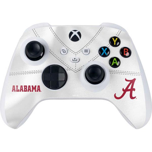 University of Alabama White Jersey Xbox Series S Controller Skin