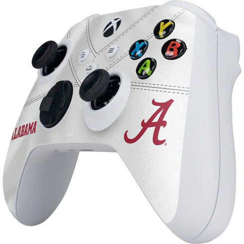 University of Alabama White Jersey Xbox Series S Controller Skin