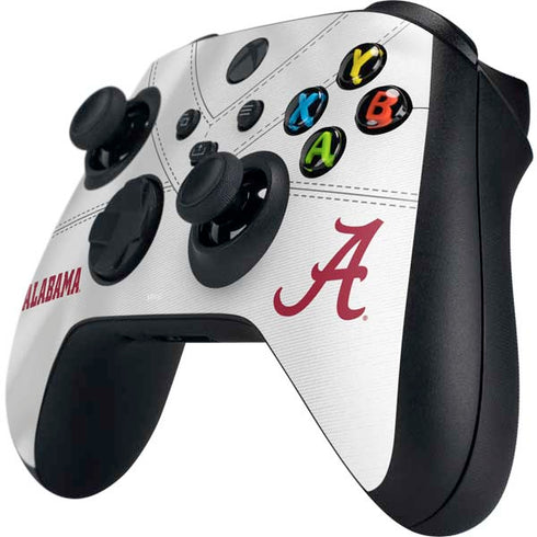 University of Alabama White Jersey Xbox Series X Controller Skin