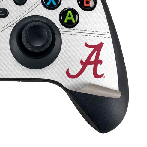 University of Alabama White Jersey Xbox Series X Controller Skin