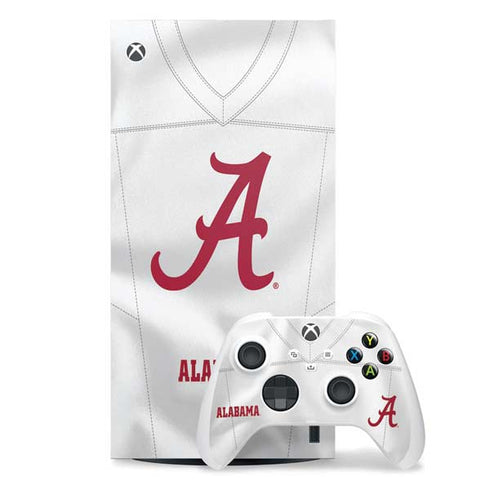 University of Alabama White Jersey Xbox Series X Skins