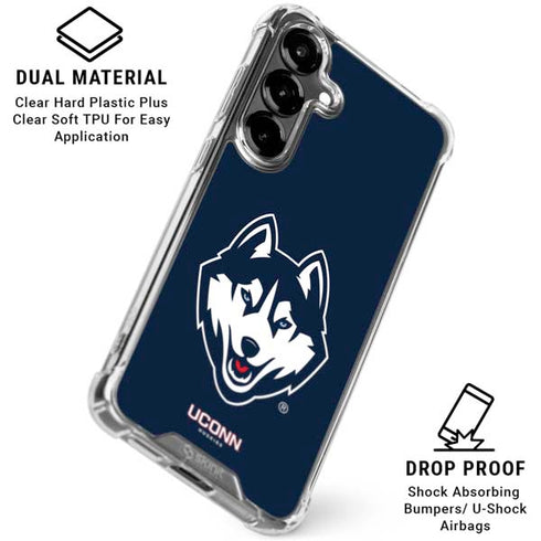 University of Connecticut Huskies Galaxy S26 Plus Clear Case