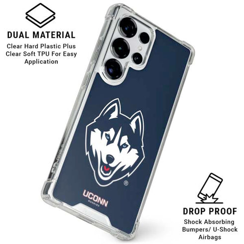 University of Connecticut Huskies Galaxy S26 Ultra Clear Case
