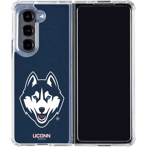 University of Connecticut Huskies Galaxy Z Fold5 5G Clear Case