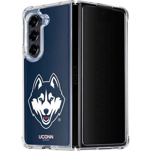University of Connecticut Huskies Galaxy Z Fold5 5G Clear Case