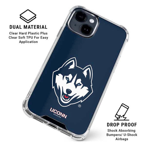 University of Connecticut Huskies iPhone 15 Clear Case