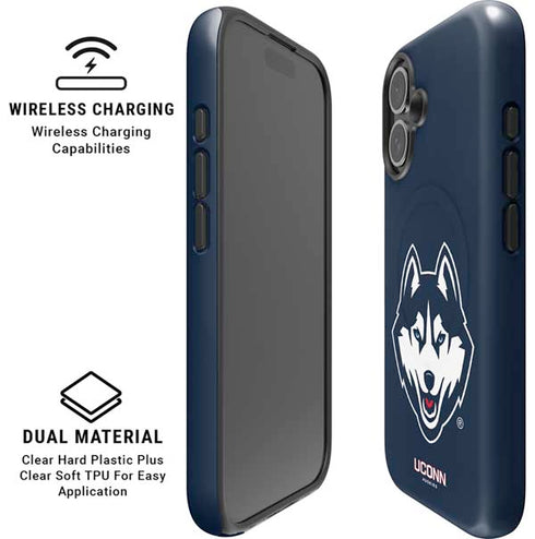 University of Connecticut Huskies iPhone 16 Magsafe Impact Case