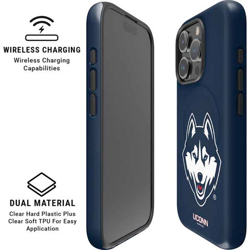 University of Connecticut Huskies iPhone 16 Pro Max Magsafe Impact Case