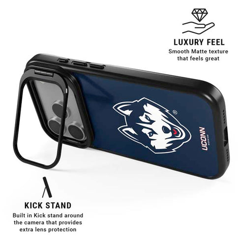 University of Connecticut Huskies iPhone 17 Pro Max Kickstand Case