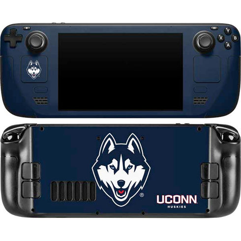 University of Connecticut Huskies Steam Deck Handheld Gaming Computer Skin