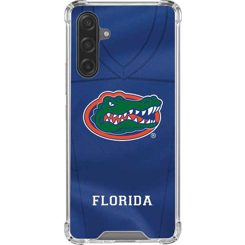 University of Florida Blue Jersey Galaxy A17 Clear Case