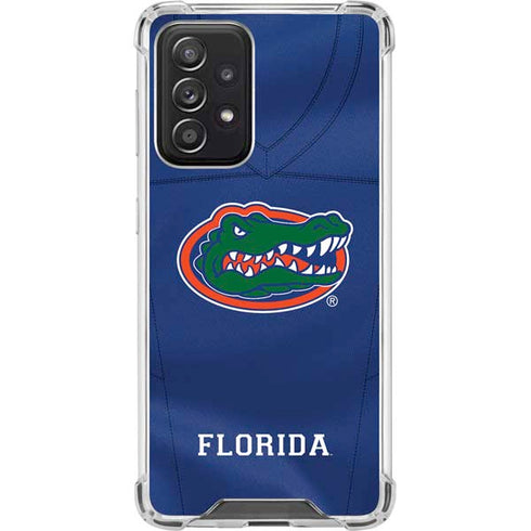 University of Florida Blue Jersey Galaxy A52 5G Clear Case