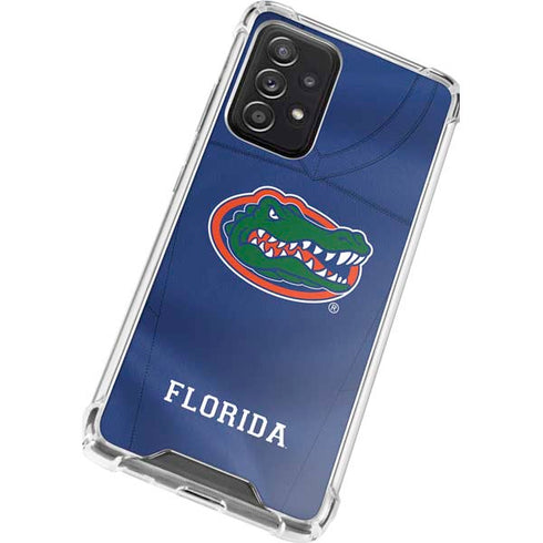 University of Florida Blue Jersey Galaxy A52 5G Clear Case