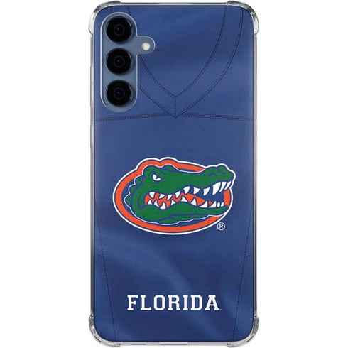 University of Florida Blue Jersey Galaxy A55 5G Clear Case